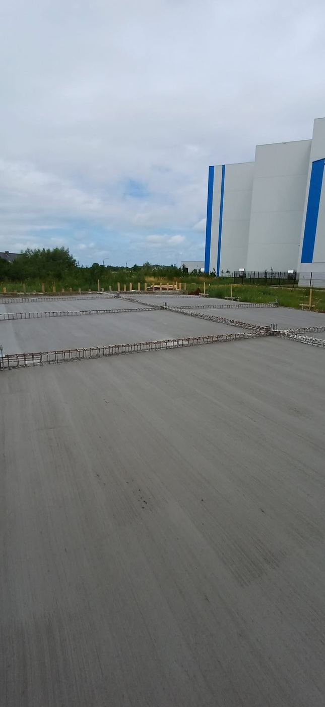 Funderingsvloer fabrieksgebouw
