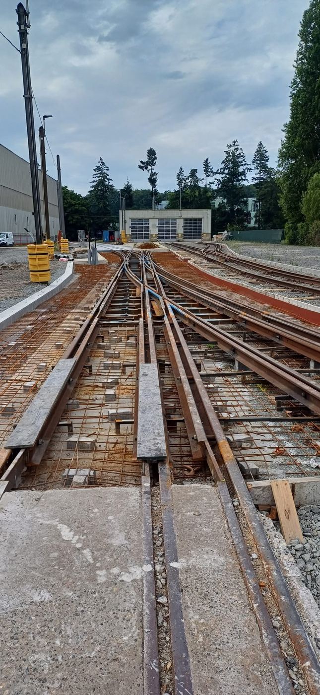 Tramsporen en wissels