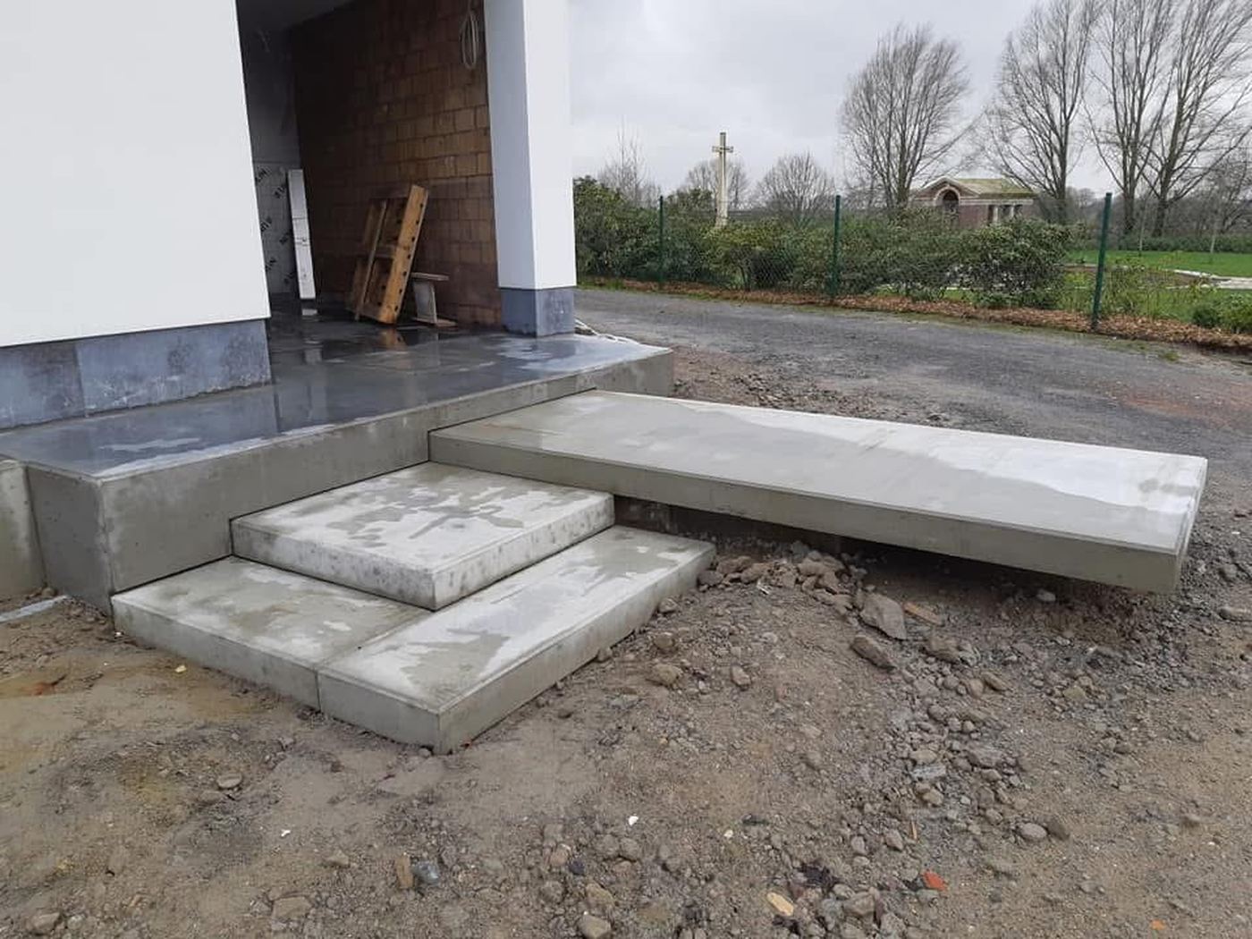 Entreetrap en bordes